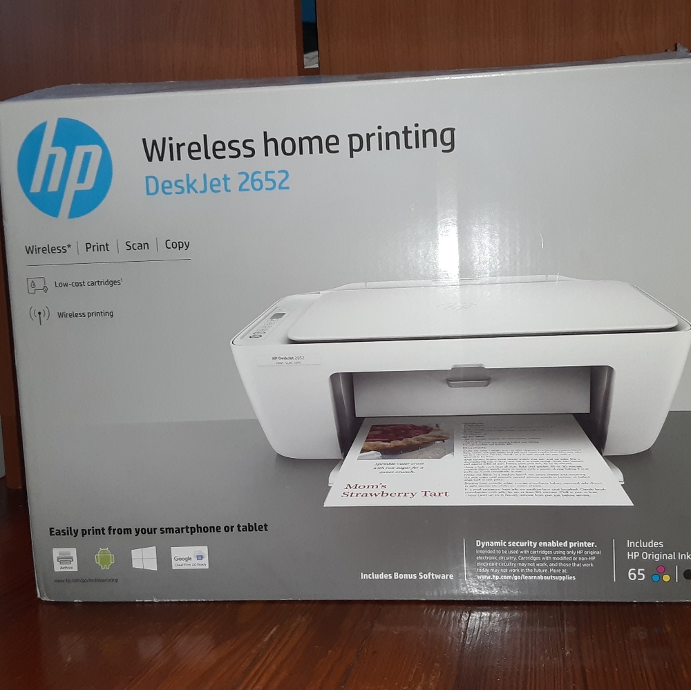 HP DeskJet 2652 wireless printer
